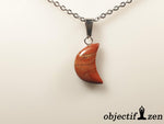 pendentif jaspe rouge lune objectif zen