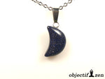 pendentif lune pierre de sable objectif zen