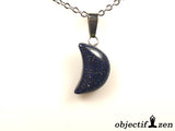 pendentif lune pierre de sable objectif zen