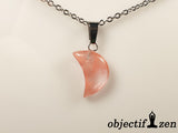 pendentif quartz cerise lune objectif zen