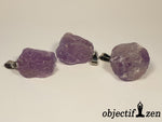 pendentifs minerai brut améthyste claire objectif zen