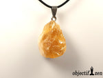 pendentif citrine minerai brut objectif zen