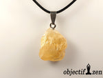 pendentif minerai brut citrine objectif zen