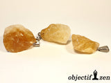 pendentif minerai citrine brut objectif zen lithothérapie