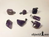 pendentif pierre roulée amethyste objectif zen