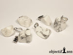 pendentif pierre roulée howlite blanche objectif zen