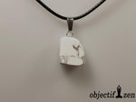 pendentif pierre roulée howlite blanche objectif zen