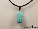 pendentif howlite turquoise pierre roulée objectif zen