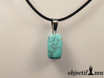 pendentif pierre roulée howlite turquoise objectif zen