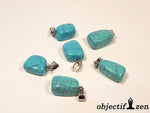 pendentif howlite turquoise pierre roulée objectif zen