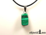 pendentif malachite pierre roulée objectif zen