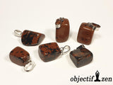 pendentif obsidienne mahogany pierre roulée objectif zen