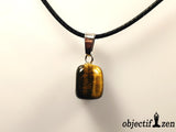 pendentif pierre roulée oeil de tigre objectif zen
