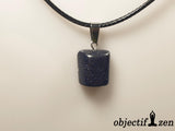 pierre de sable bleu pendentif pierre roulée objectif zen