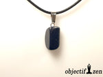 pendentif pierre roulée pierre de sable bleu objectif zen