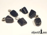 objectif zen pendentif pierre roulée pierre de sable bleu