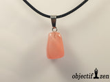 pendentif pierre roulée objectif zen quartz cerise
