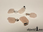 quartz rose pierre roulée pendentif objectif zen