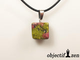 pendentif rubis zoisite objectif zen pierre roulée