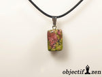 rubis zoisite objectif zen pendentif pierre roulée