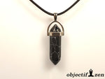 pendentif pointe howlite noire objectif-zen
