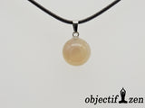 pendentif bille agate grise objectif zen