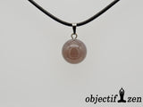 pendentif bille agate grise objectif-zen