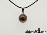 objectif zen pendentif bille oeil de tigre