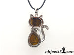 objectif zen pendentif oeil de tigre chat