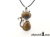 pendentif chat oeil de tigre objectif-zen