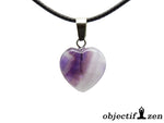 pendentif coeur 1,5cm amethyste objectif-zen