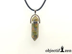 objectif zen pendentif double pointe unakite