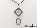 objectif zen pendentif duo howlite blanche