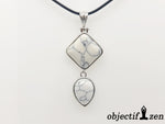 pendentif duo howlite blanche objectif-zen