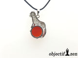 objectif zen pendentif léopard cornaline