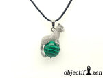 pendentif léopard malachite objectif-zen