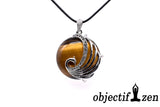 pendentif paon strass oeil de tigre objectif-zen 