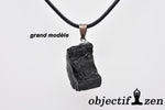 objectif-zen pendentif pierre brute tourmaline noire