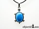 pendentif tortue agate bleue objectif zen