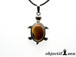 PENDENTIF "TORTUE" OEIL DE TIGRE