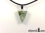 pendentif triangle agate mousse objectif zen