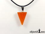 pendentif triangle cornaline objectif-zen